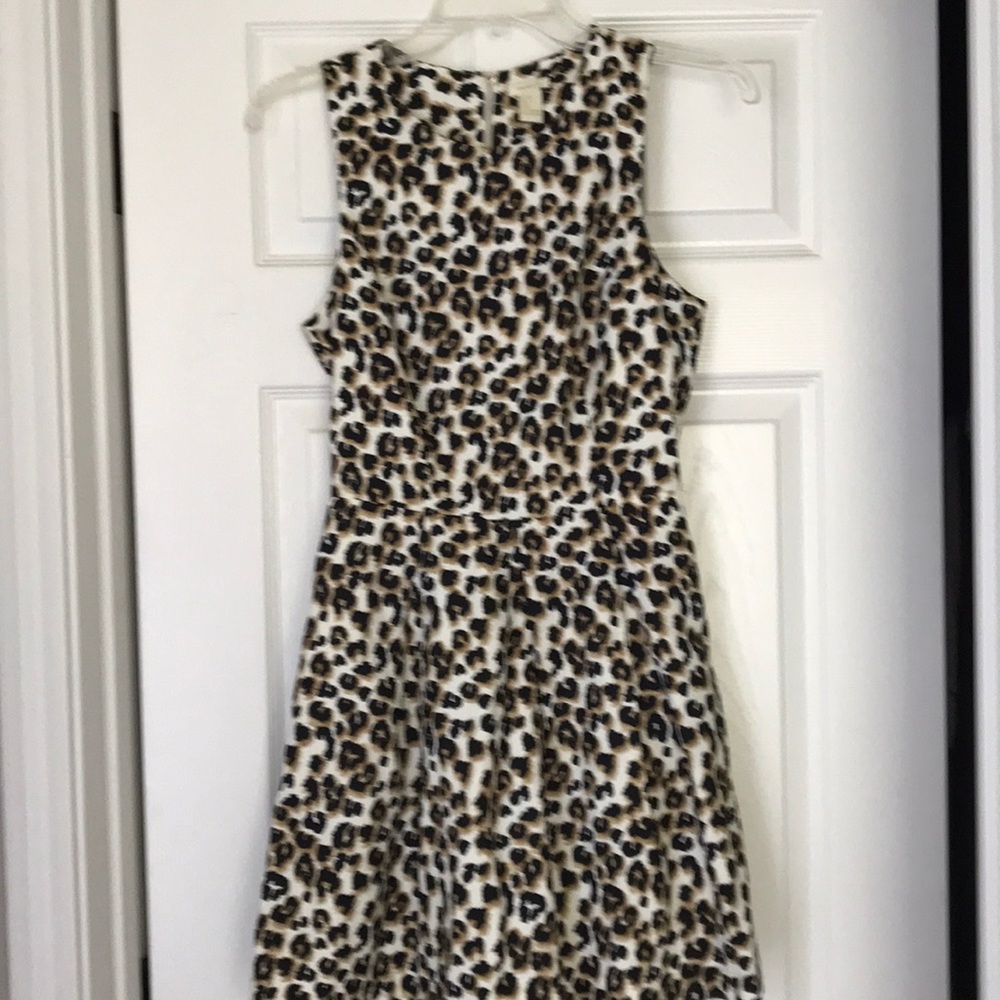 Cheetah print sleeveless dress
